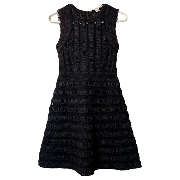 Diane von Furstenberg Dress Womens Size 4 Black Dolly Dress Fit and Flare Zip - Picture 1 of 11